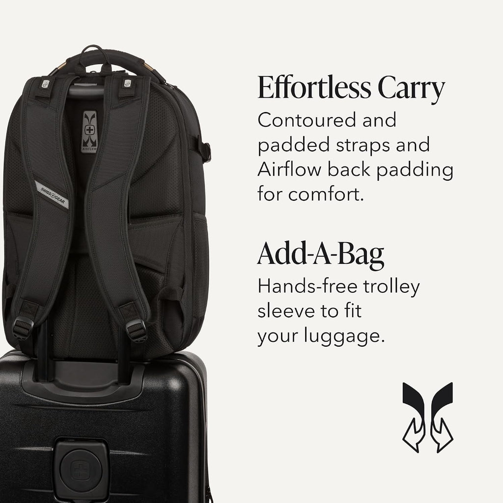 Travel Tech Pro Laptop Backpack – Fits Laptops up to 16” – ScanSmart TSA-Friendly Backpack with Multiple Organizer