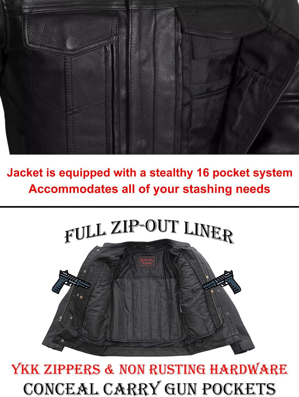 Mens Motorcycle Leather Riding Jacket | Leather Motorcycle Biker Jacket Men (XL)