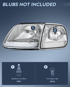Headlight Assembly Compatible with Ford F-150 Expedition 1997-2003
