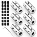 6pcs 8mm to 8mm Shaft Coupler, Rigid Set Screw Couplings, Motor Shaft Coupler