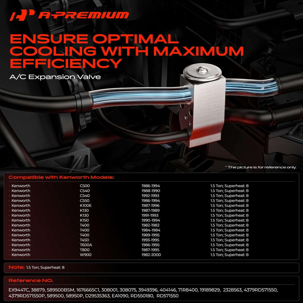 A-Premium AC Expansion Valve Compatible with Kenworth