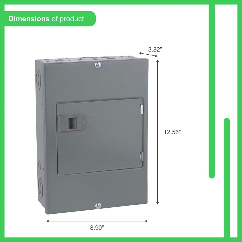 Square D - Square D QO816L100DS Load Center, Lug, 100A, 120/240Vac, 1Ph, MEDIUM