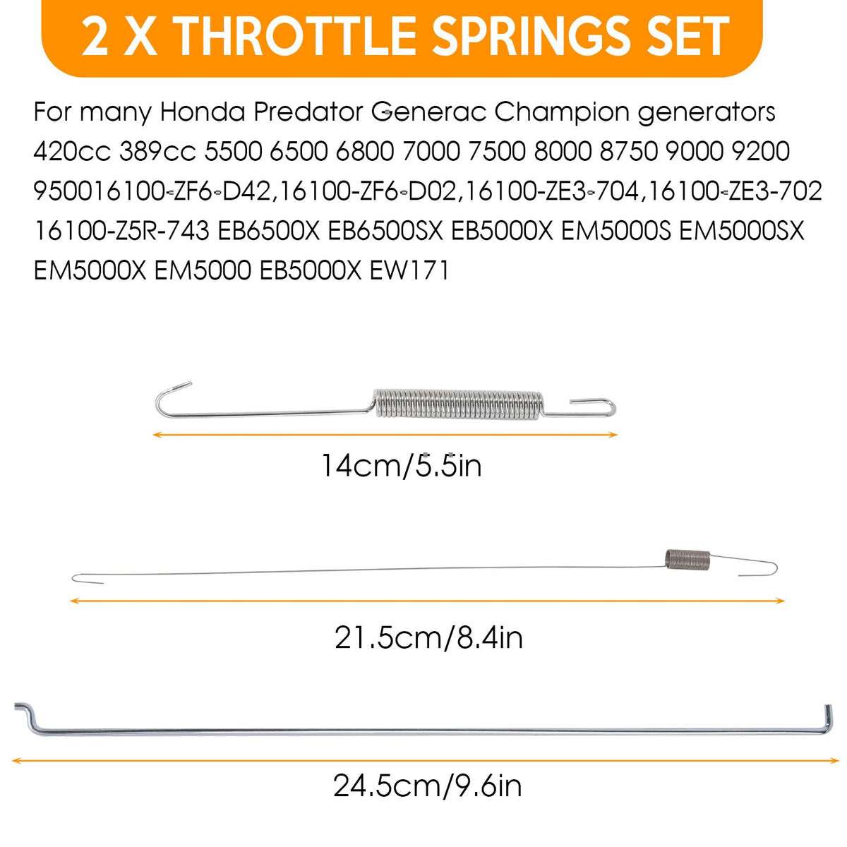 Kaberalty 36 Pack Throttle Return Springs for Honda Briggs Engine