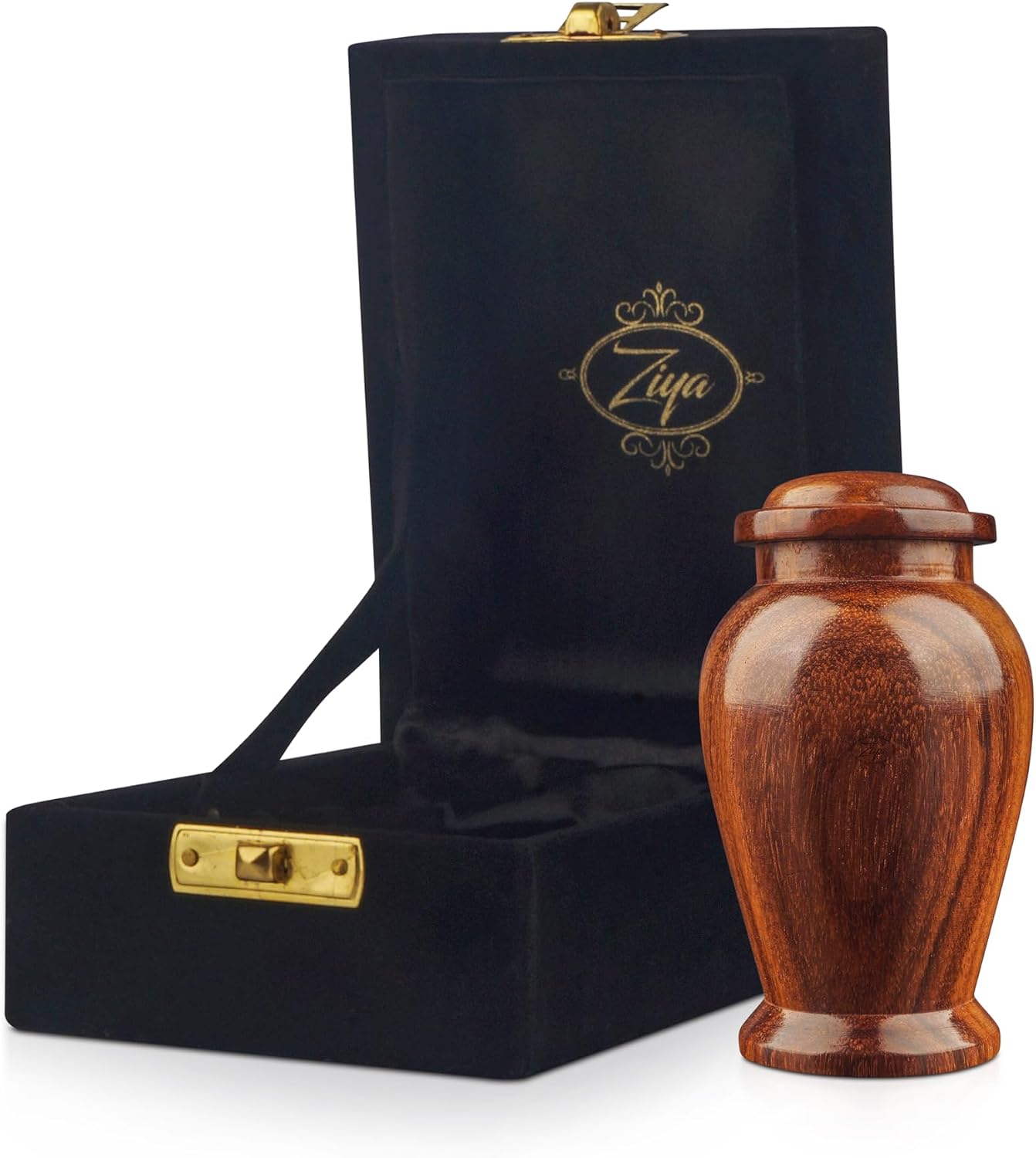 Wooden Cremation Small Urns for Human Ashes Keepsake Adult Male Female - Mini Urn for Ashes for Women Men Child