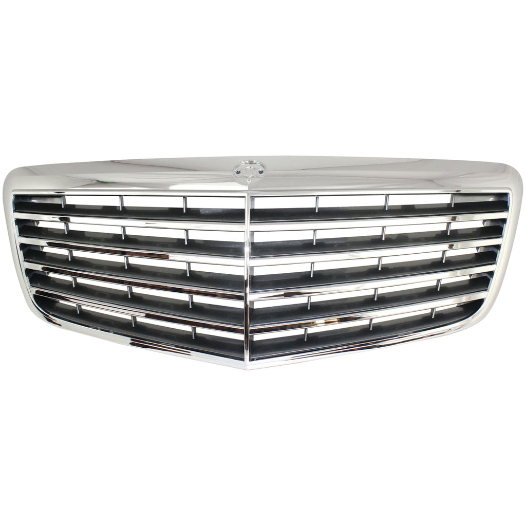 Garage-Pro Grille Assembly for MERCEDES BENZ E-CLASS 07-09 Chrome Shell/Ptd-Gry Insert Sedan/Wagon