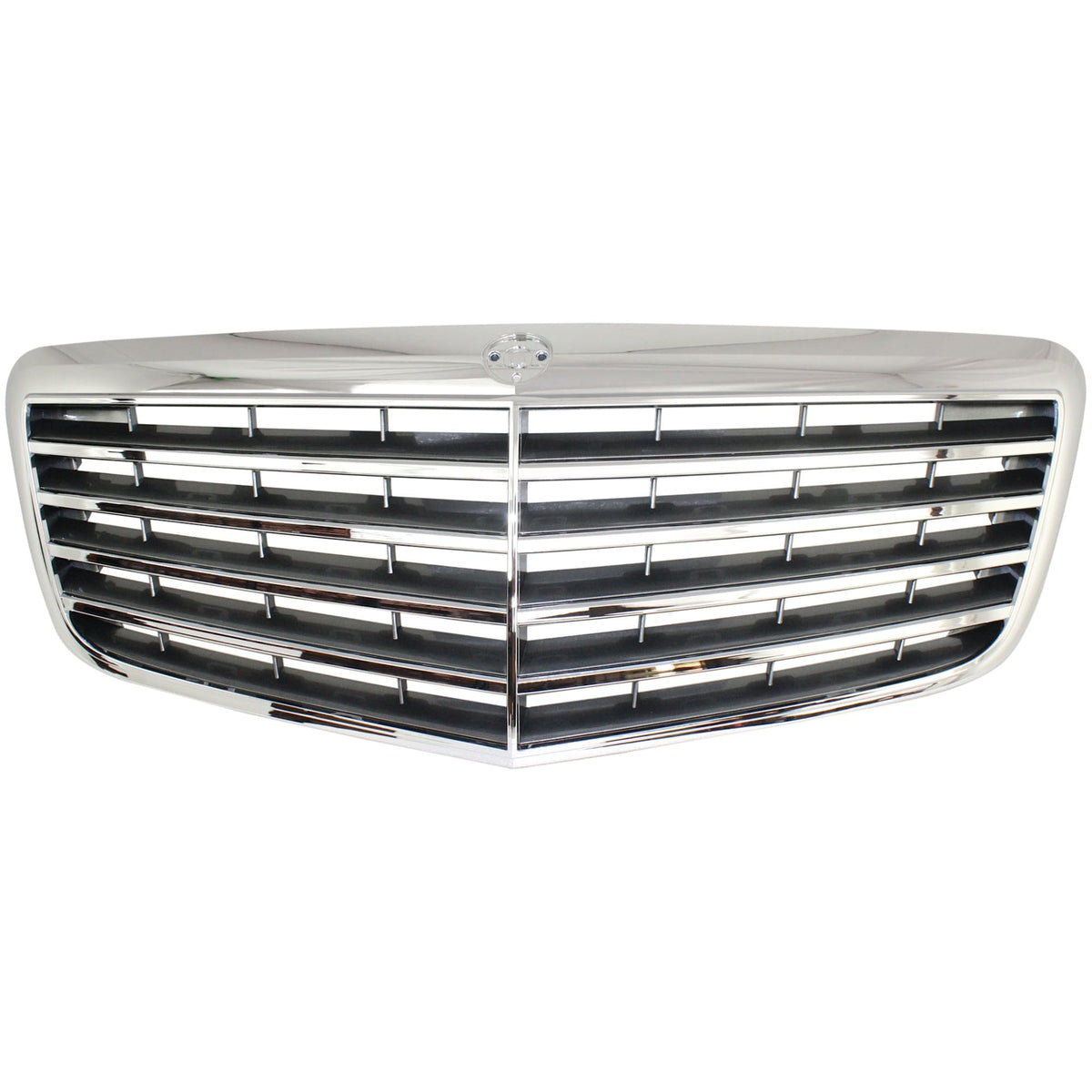 Garage-Pro Grille Assembly for MERCEDES BENZ E-CLASS 07-09 Chrome Shell/Ptd-Gry Insert Sedan/Wagon