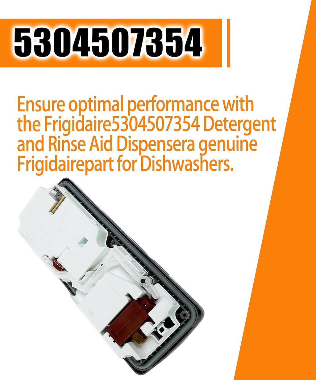5304507354 Detergent and Rinse Aid Dispenser for Frigidaire Dishwashers Kit