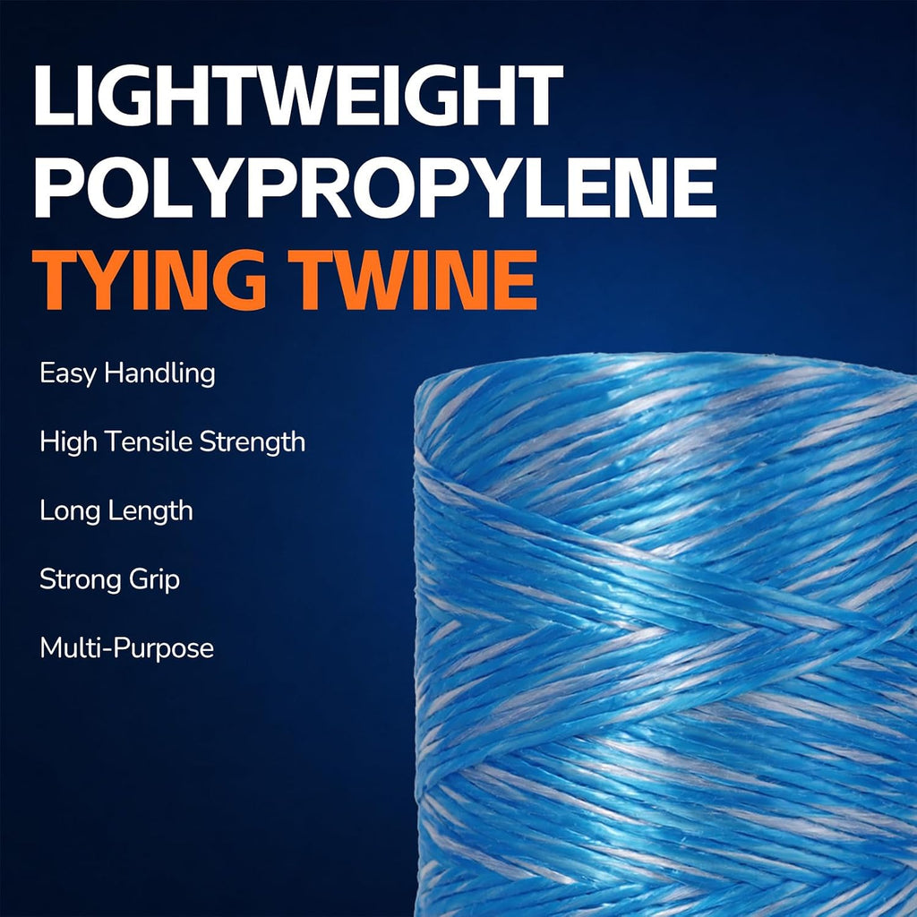 Polypropylene Tying Twine 1600 ft, 2ply Baling Twine Garden Twine