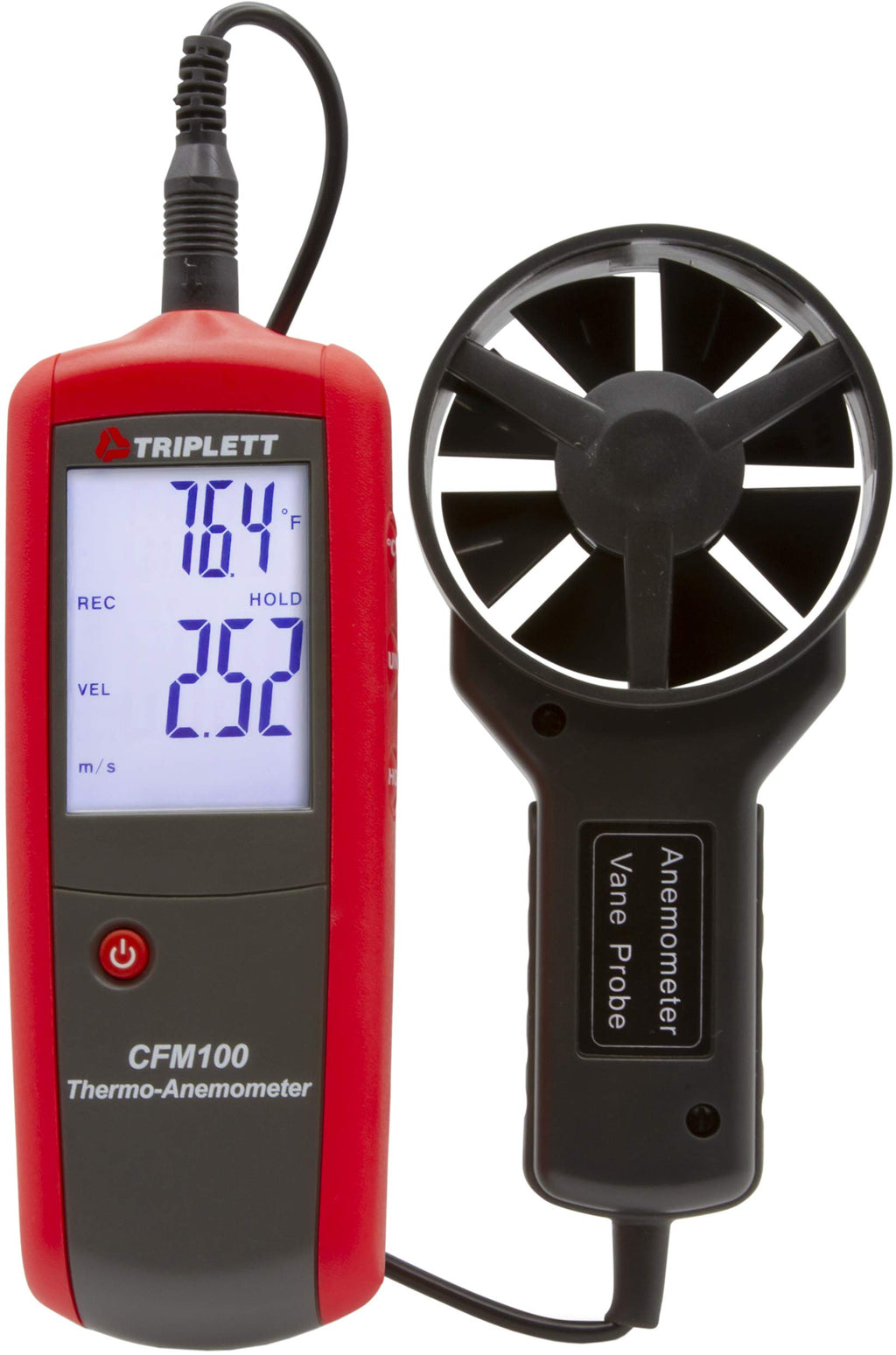 Triplett CFM100 CFM/CMM Thermo-Anemometer with NIST Calibration