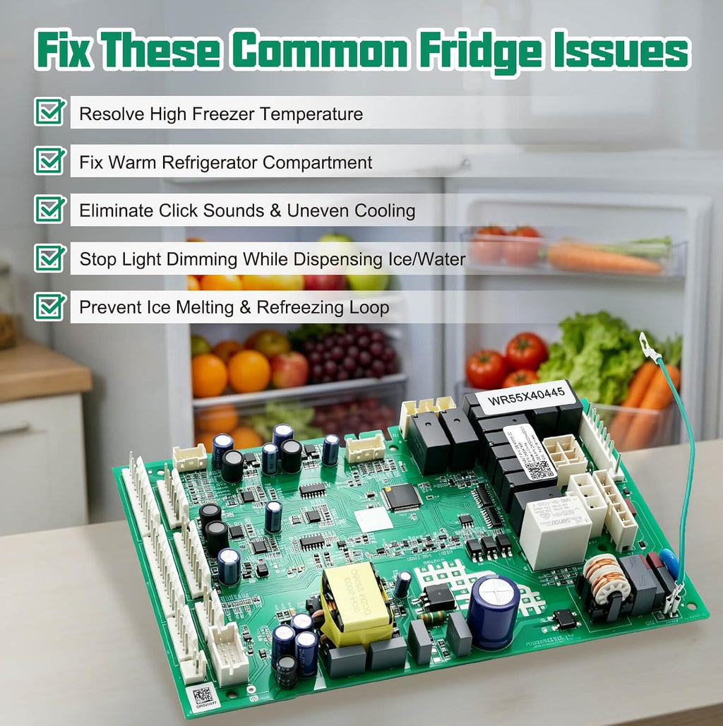 WR55X40445 Refrigerator Control Board Compatible with GE