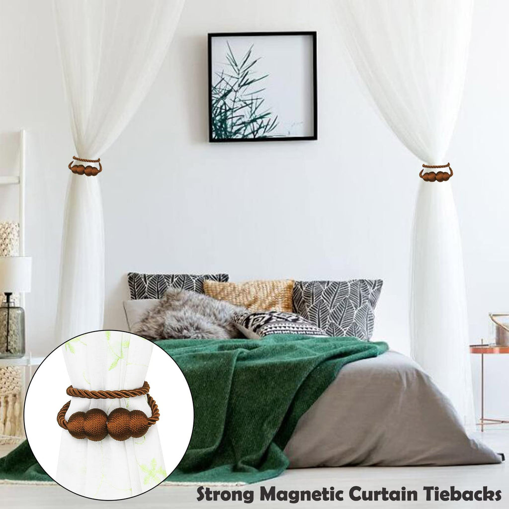 Magnetic Curtain Tiebacks Decorative Rope Curtain Holdbacks Drapes Hangtty