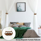 Magnetic Curtain Tiebacks Decorative Rope Curtain Holdbacks Drapes Hangtty