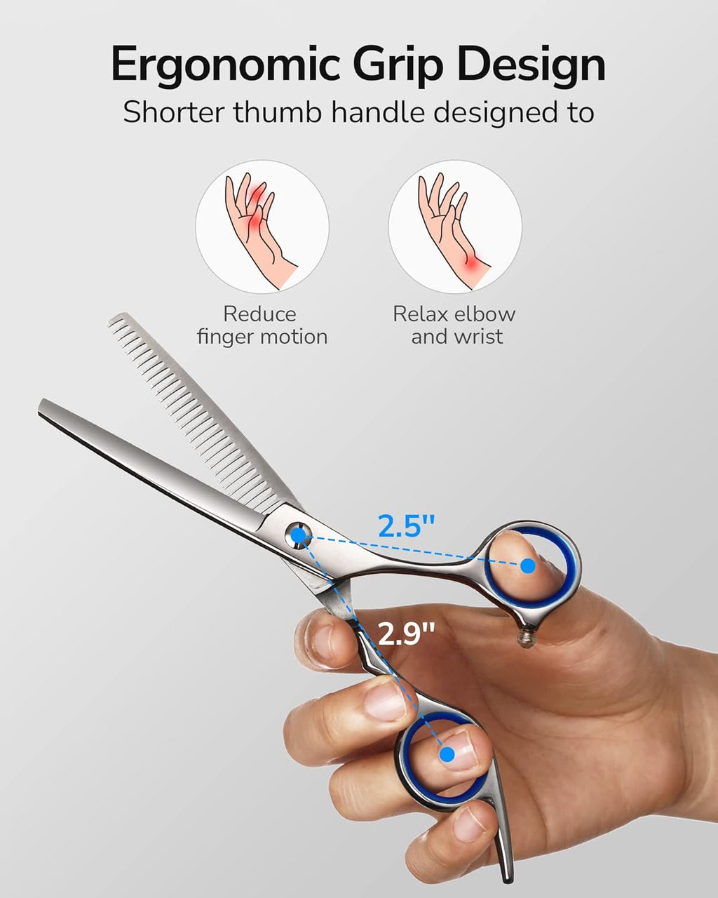 Hair Thinning Scissors ULG Professional Barber’s Texturizing Teeth Shears for Hairdressing, Salon and Home Use
