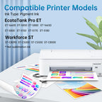 Compatible Ink Refill Bottles Replacement for Epson T542 Ink (5-Pack)