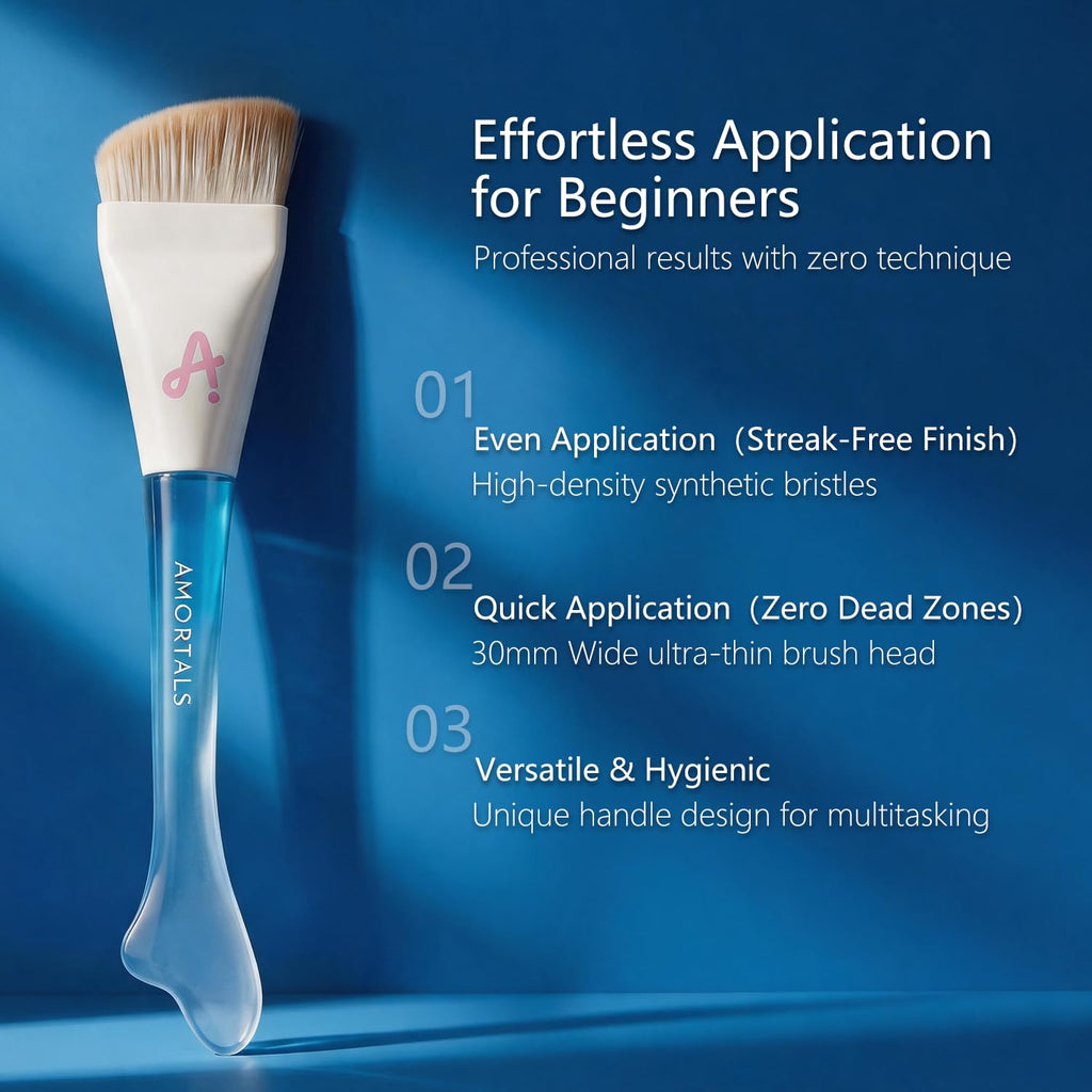 Makeup Brush & Sponge Set - Ultra-thin Flat Blender & Puff Kit