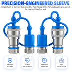 Cplbrb 1/4" Hydraulic Quick Connect Couplers Set Ag ISO 7241-B w/Dust Cap