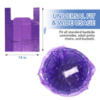 Commode Liners 60 Pack with Absorbent Powder Packs