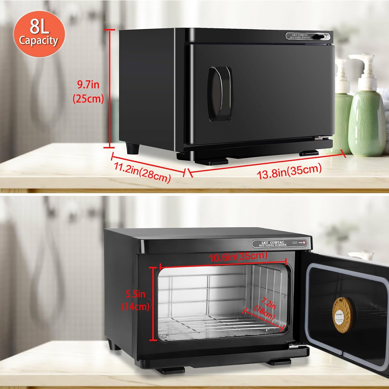 Small Towel Warmer,Hot Towel Caddy,Spa Towel Warmer | Towel warmer for facial,Easy-to-clean towel warmer