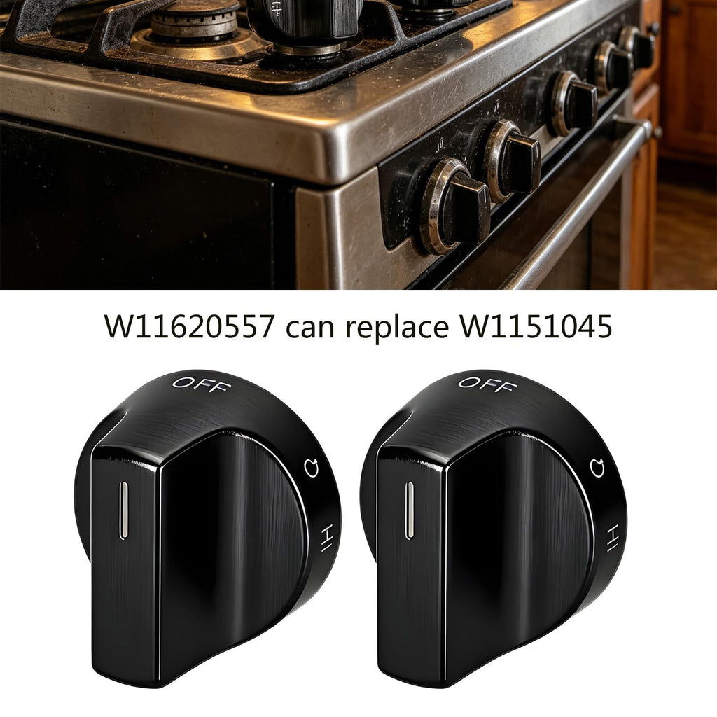 Installation Metal Stove Knob for WFG550S0LB4, 3pcs