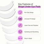 Biogel Eye Pads 10 Pairs, Under Eye Patches for Lash Extensions