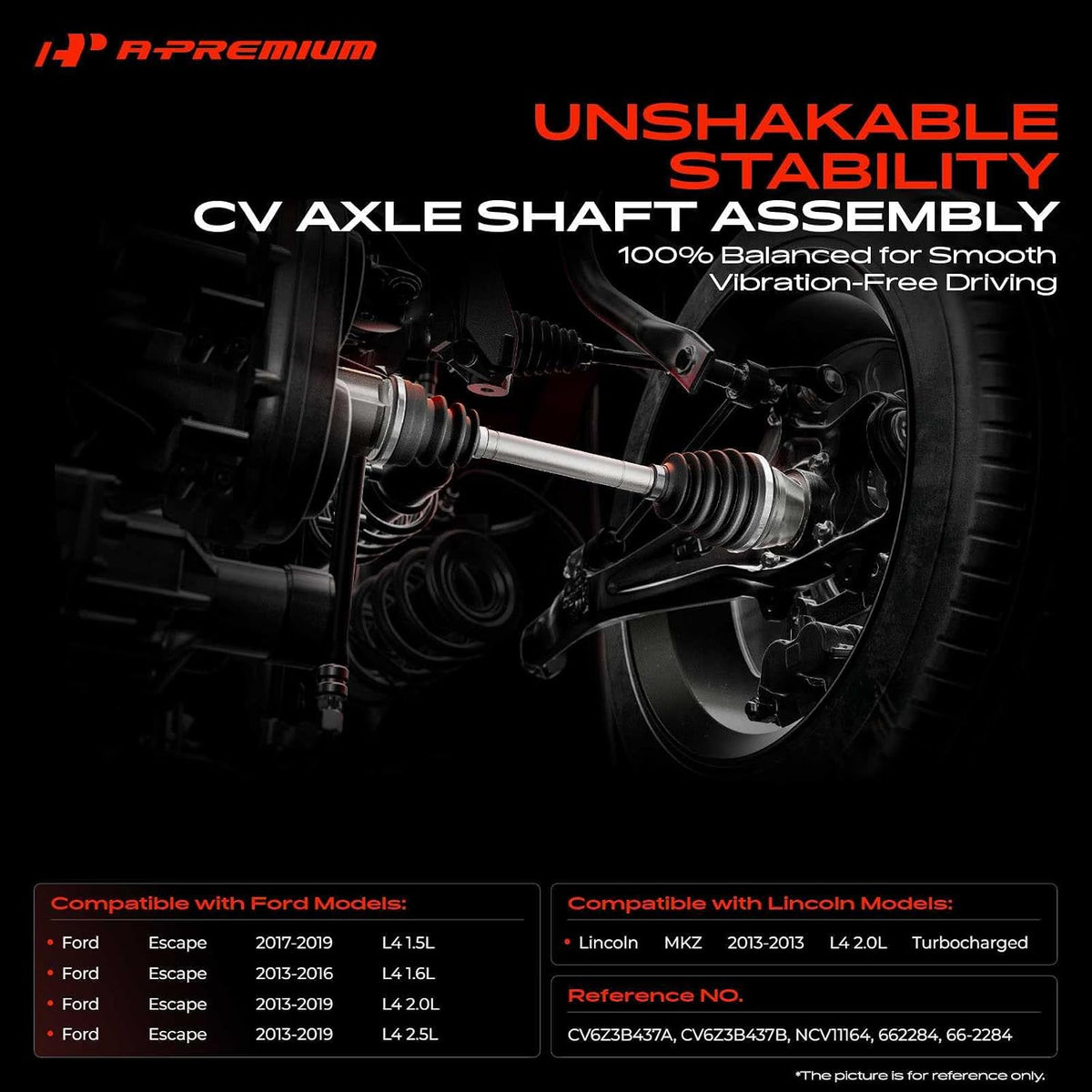 A-Premium Front Left Driver Side CV Axle Shaft Assembly