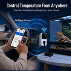Lysvirath Smart WiFi Temperature Controller Outlet 15A/1800W Thermostat