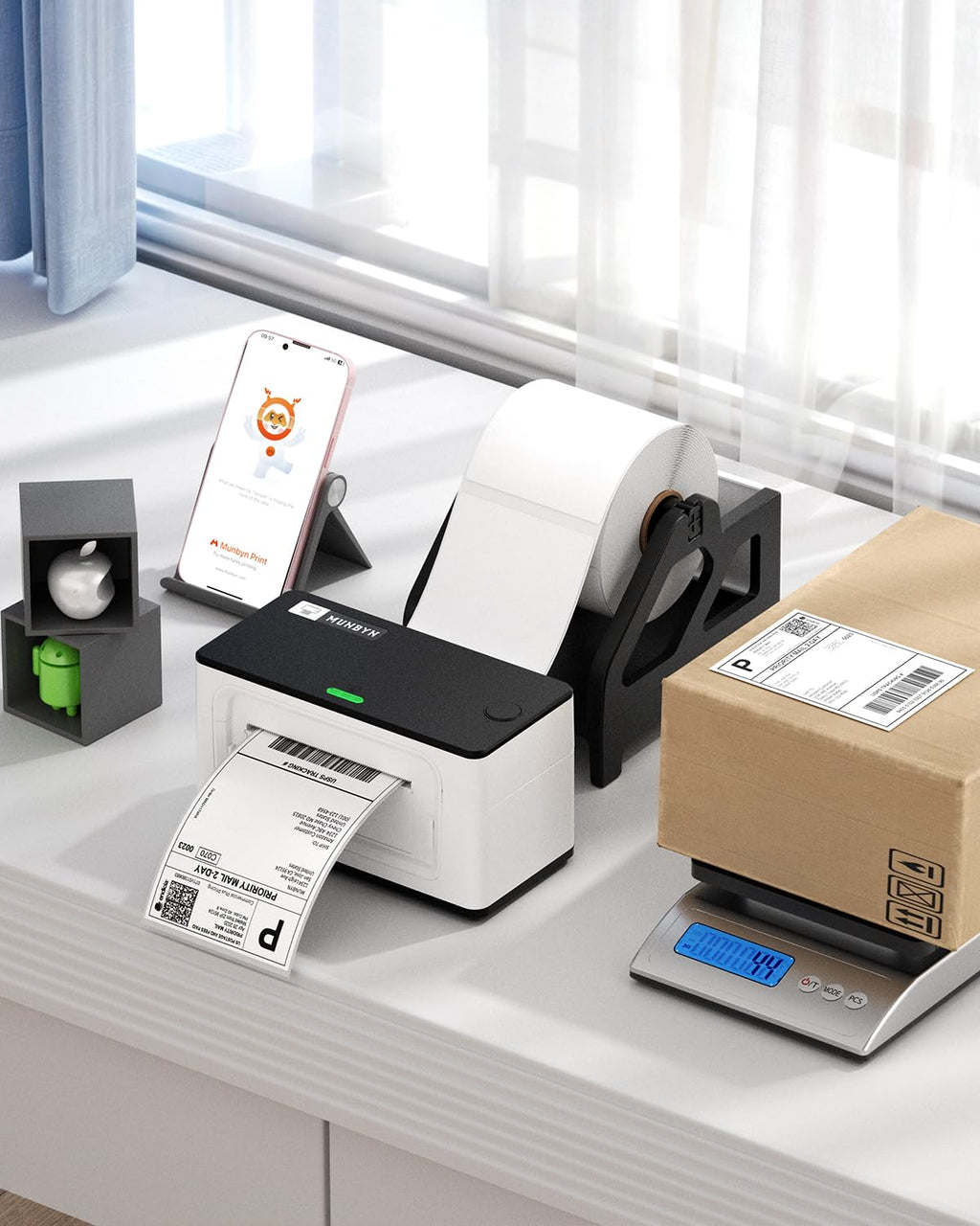 Thermal Shipping Labels, 4x6 Labels for Printer, 500 Sheets/1 Roll | Commercial Grade, No BPA and BPS, Print Clear