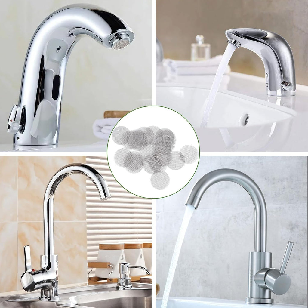 PLUMBING PACK OF 20 FAUCET AERATOR SCREENS Stainless Steel 13/16" O.D.