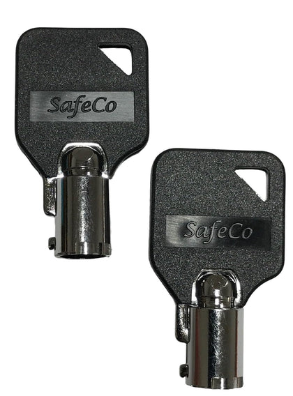 SafeCo Brands Replacement Keys for ESD and Dexter Machines, Polished Silver, USA Made, 2 Keys (920)