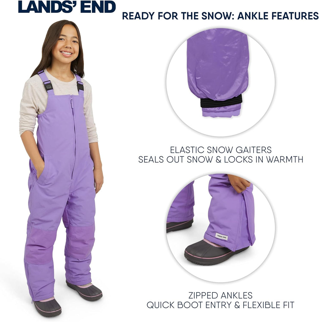 Unisex Kids Squall Waterproof Adjustable Insulated Iron Knee Snow Bib Overalls
