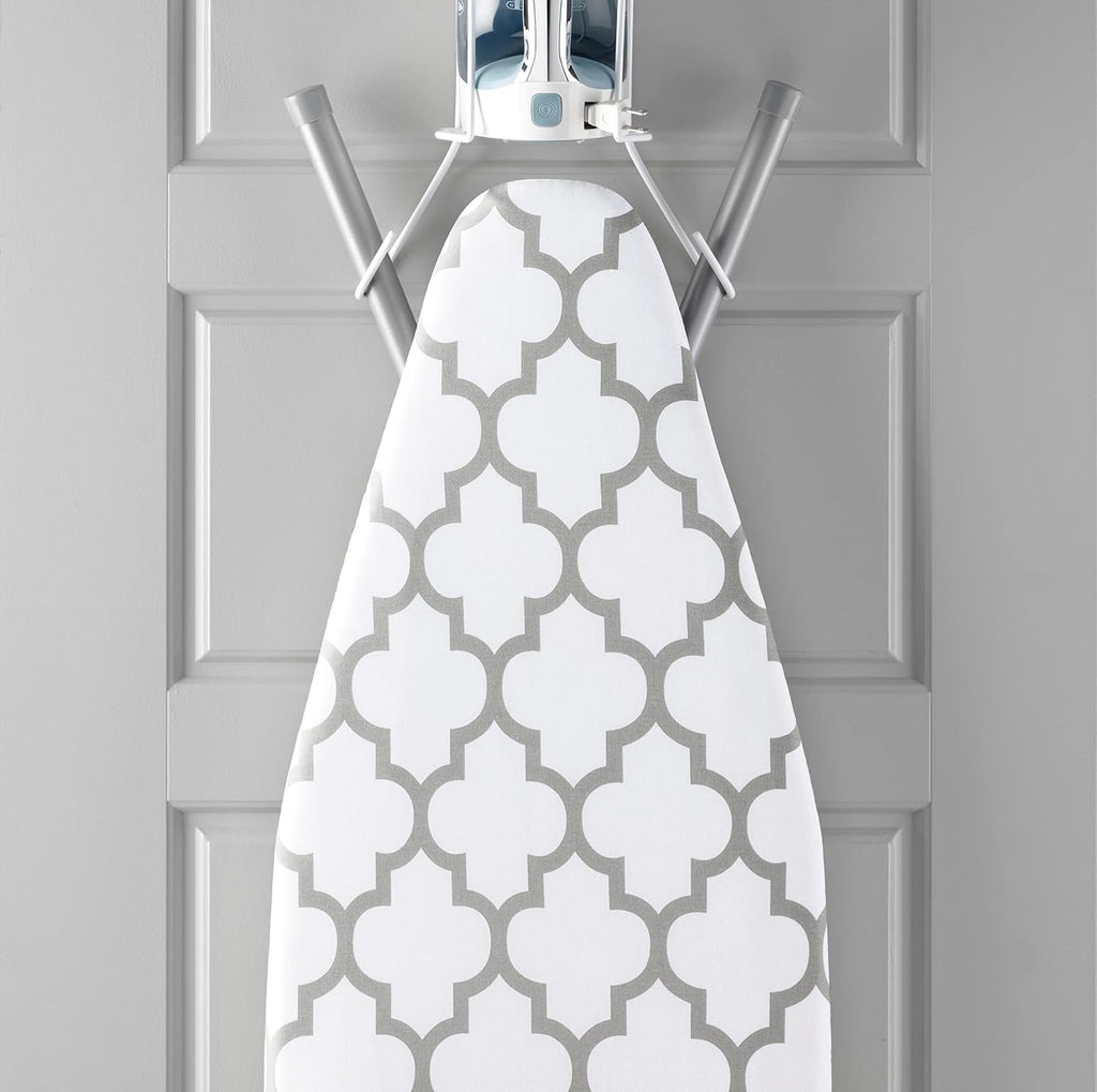 Deluxe Ironing Board Cover with 6mm Fiber Pad, Fits 15 x 54 In | 88gsm cover, 6mm fiber pad, 190T elastic fit