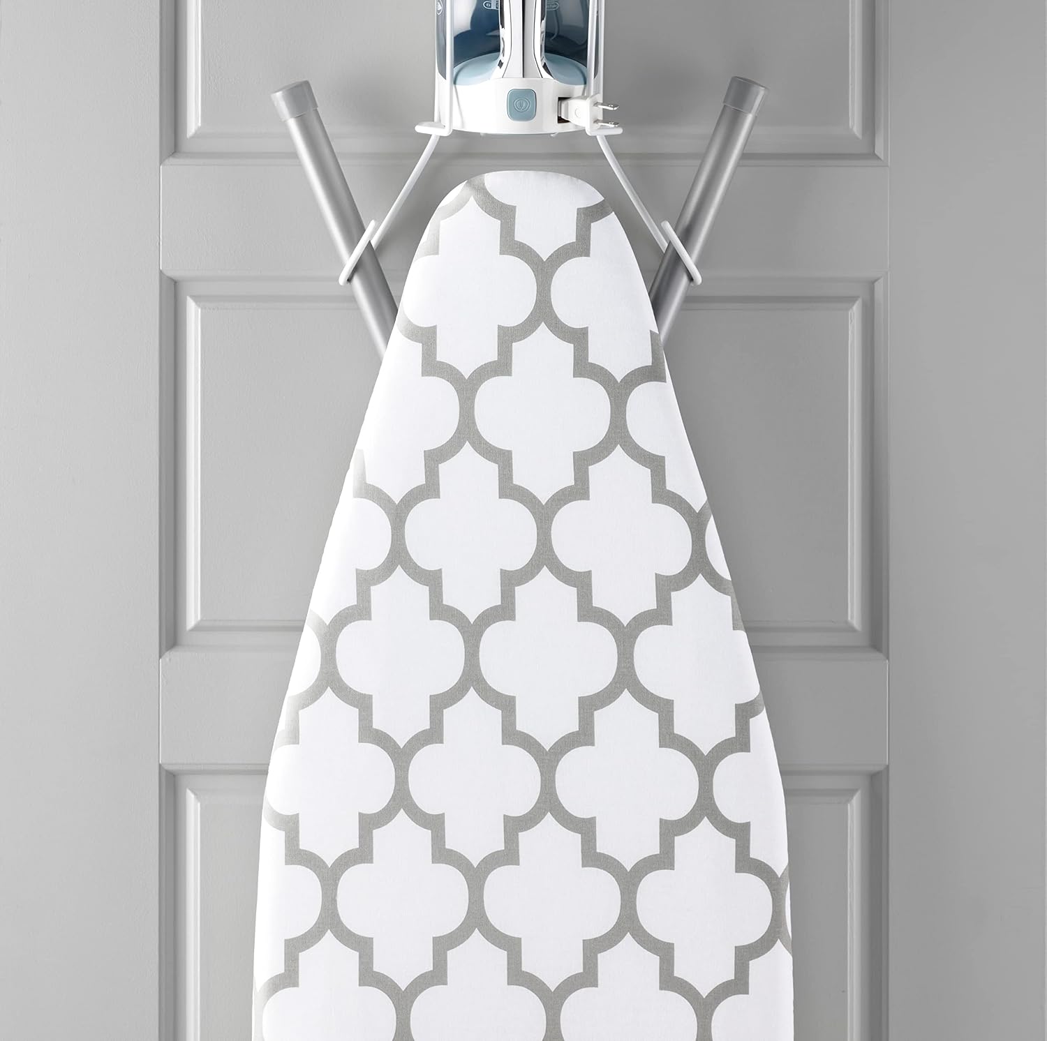 Deluxe Ironing Board Cover with 6mm Fiber Pad, Fits 15 x 54 In | 88gsm cover, 6mm fiber pad, 190T elastic fit