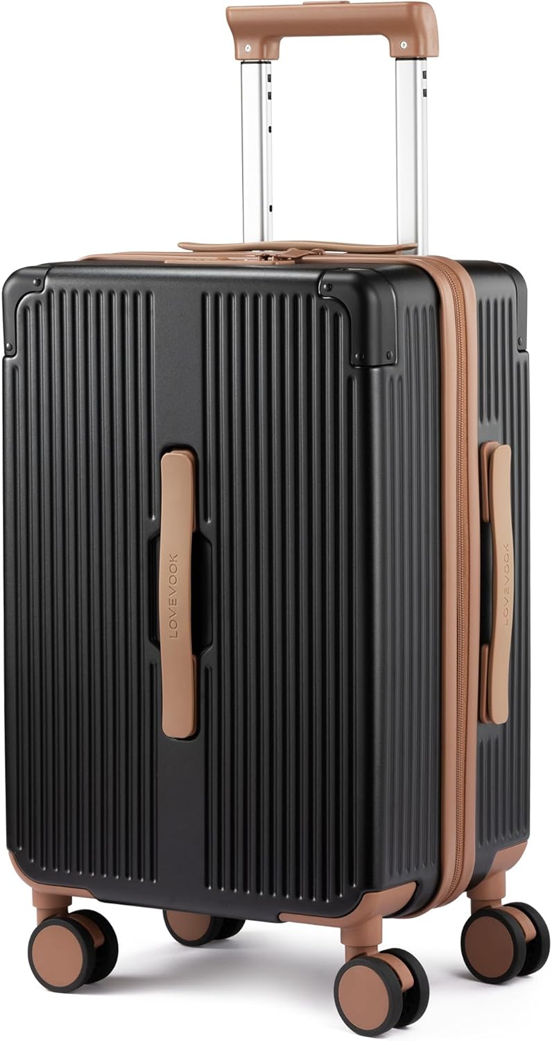 Carry On Luggage 22x14x9 Airline Approved, 20 Inch Hard Shell Suitcases with Spinner Wheels, PC Hardside Small Carry