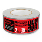 Duct Tape Heavy Duty Waterproof - 2 Inch x 30 Yard, Gray