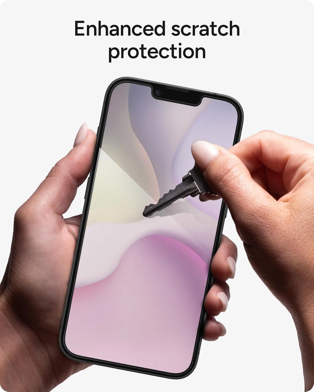 Glass+ Screen Protector for iPhone 17e/ 16e/ 14/13/ 13 Pro - 3X Shatter Protection, High Scratch Resistance