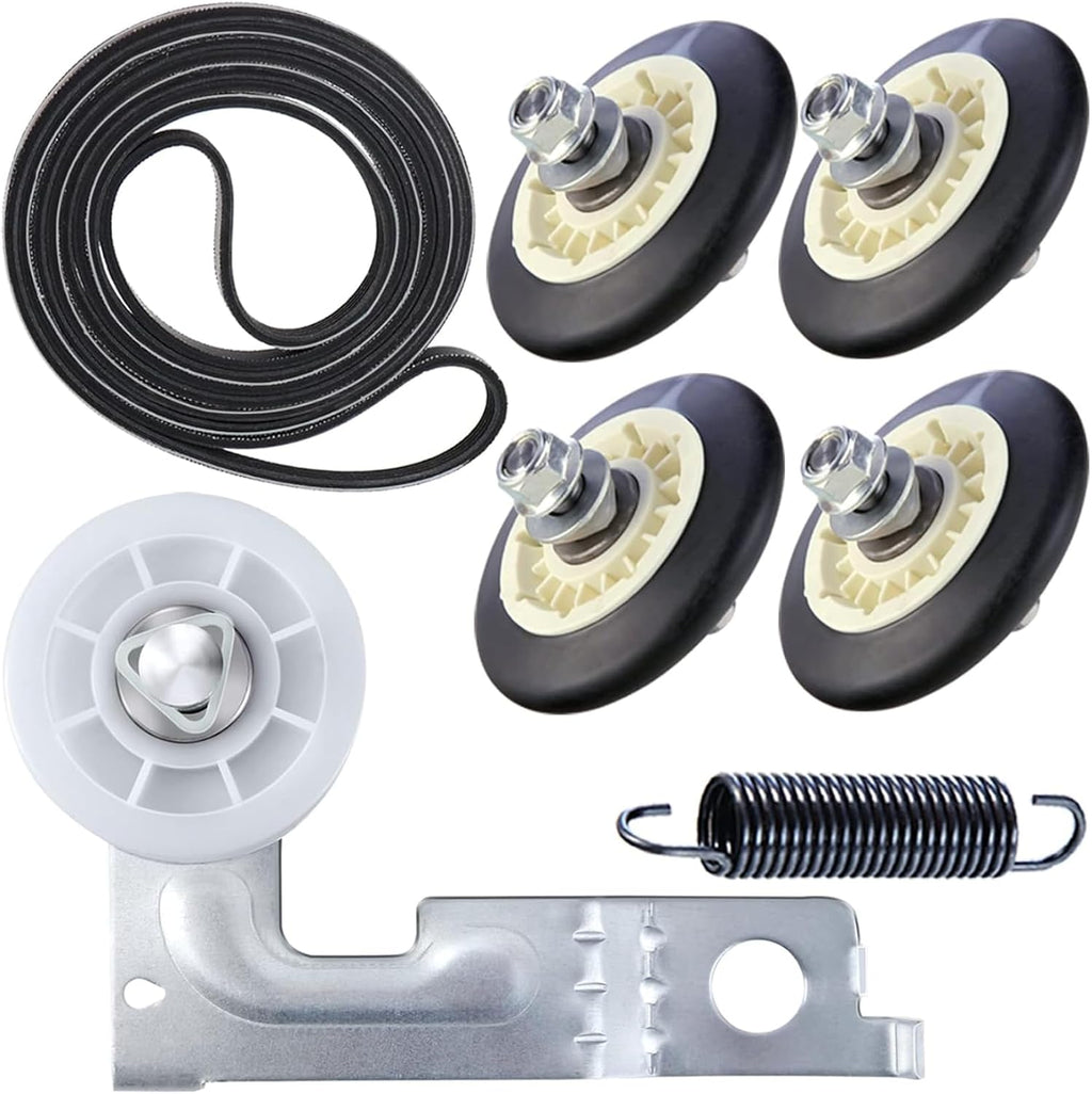 4 Pcs Drum Roller Replacement For LG DLG3501W DLG3744D DLG3744S DLG3744U DLG3744W DLG3788W DLG4802W DLG4871W DLG4902W DLG4971W DLG4971WE DLG5002W DLG5071W DLG5932S DLG5932W DLG5966G DLG5966W Dryer