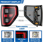 LED Tail Lights Assembly Compatible with 2009-2014 Ford F150