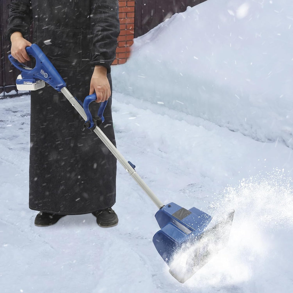 Snow Thrower, Electric Cordless Snow Shovel, DC 24V Snow Blower with Handle, Easy Snow Removal Tool for Driveways