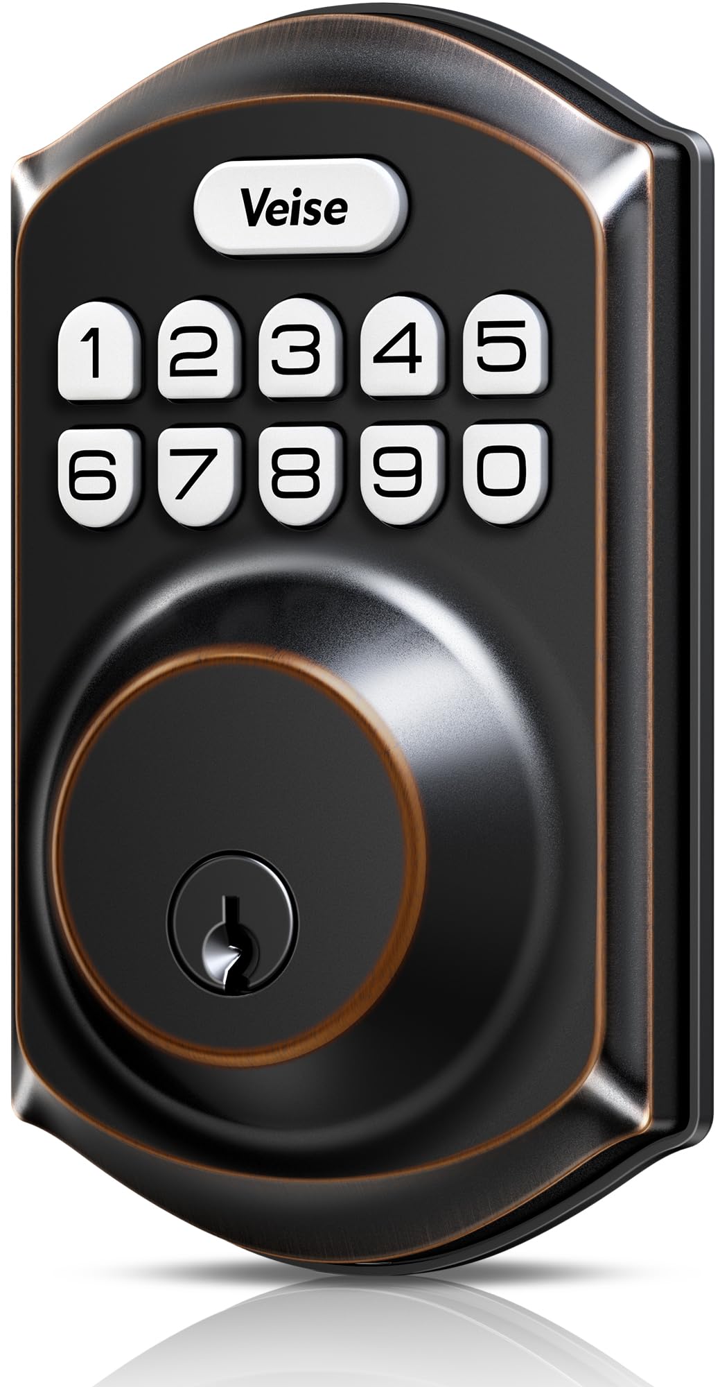 VE001 Keyless Entry Deadbolt, Electronic Keypad Lock, Bronze