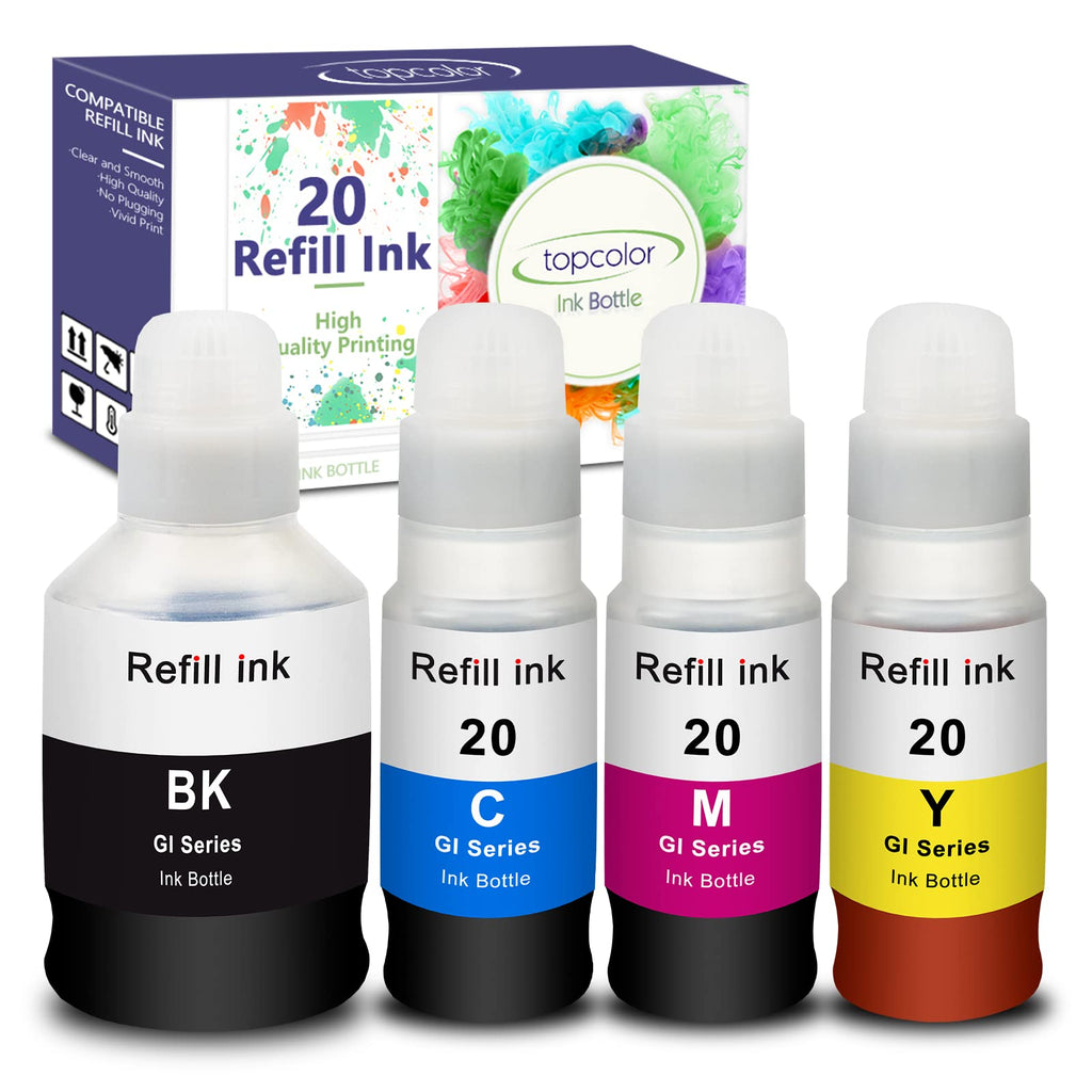 GI-20 GI20 GI 20 20 Ink Refill Bottles Compatible for Canon G6020 G7020