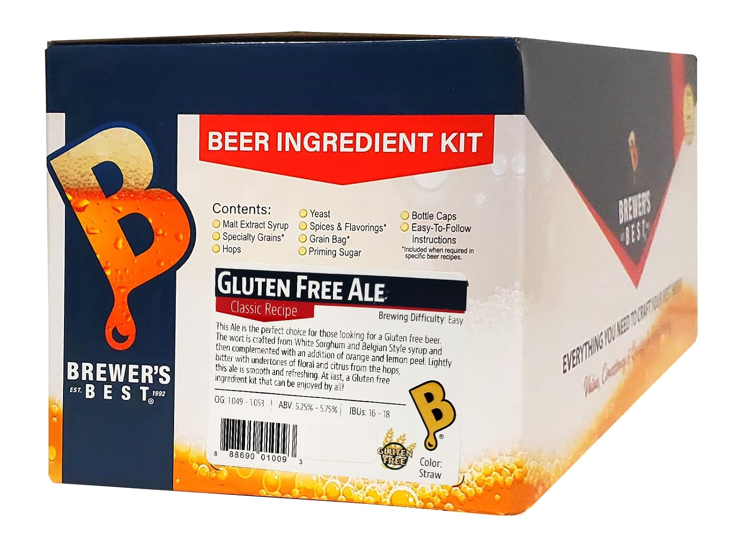 1009 - Home Brew Beer Ingredient Kit (5 Gallon), (Gluten Free Ale) Straw