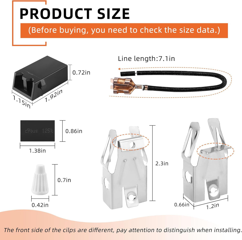 330031 Surface Element Receptacle Kit/330031 Range Burner Compatible for Whirl-Pool Ken-More Cro-sley May-tag Kithcen-aid etc Stove,Replaces AP3075808 PS340571 EAP340571 3374 by MIFLUS-4 Packs