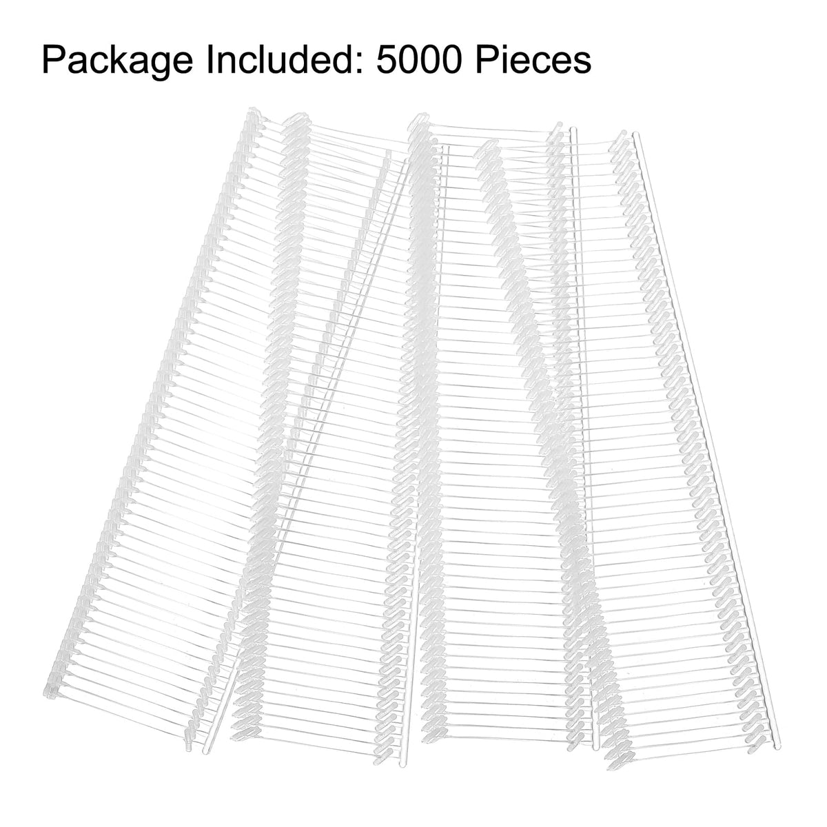 5000pcs Standard Tagging Gun Fasteners 25mm Plastic Barbs Pins Clear