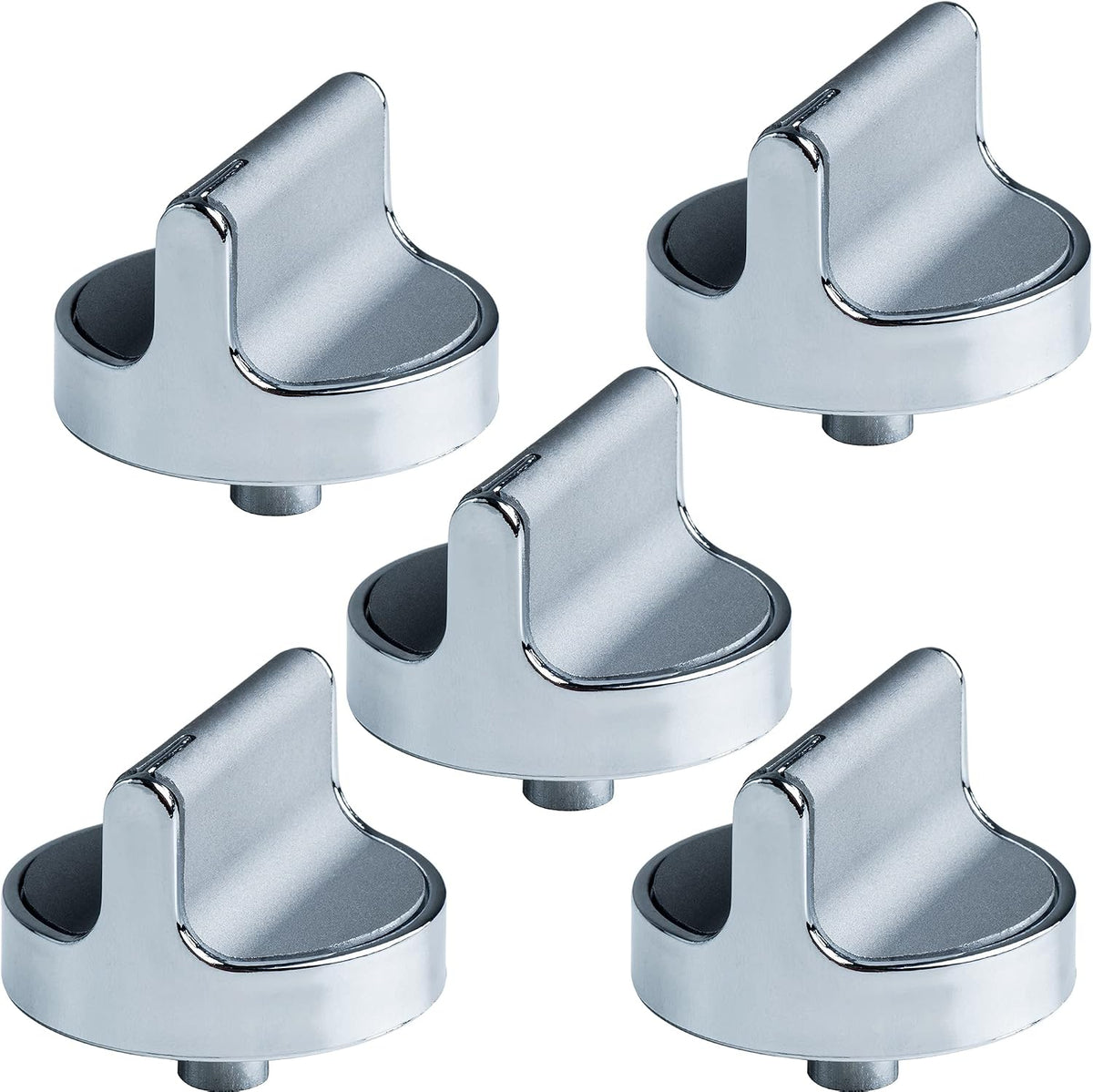BlueStars 5-Pack W10594481 W10766544 Gas Range Stove Knobs - D-Shape Shaft