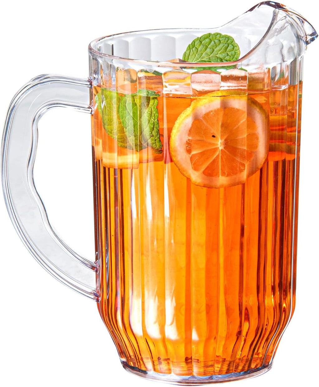 47 oz Clear Plastic Water Pitcher, Beer and Juice Jug, 1 Ct