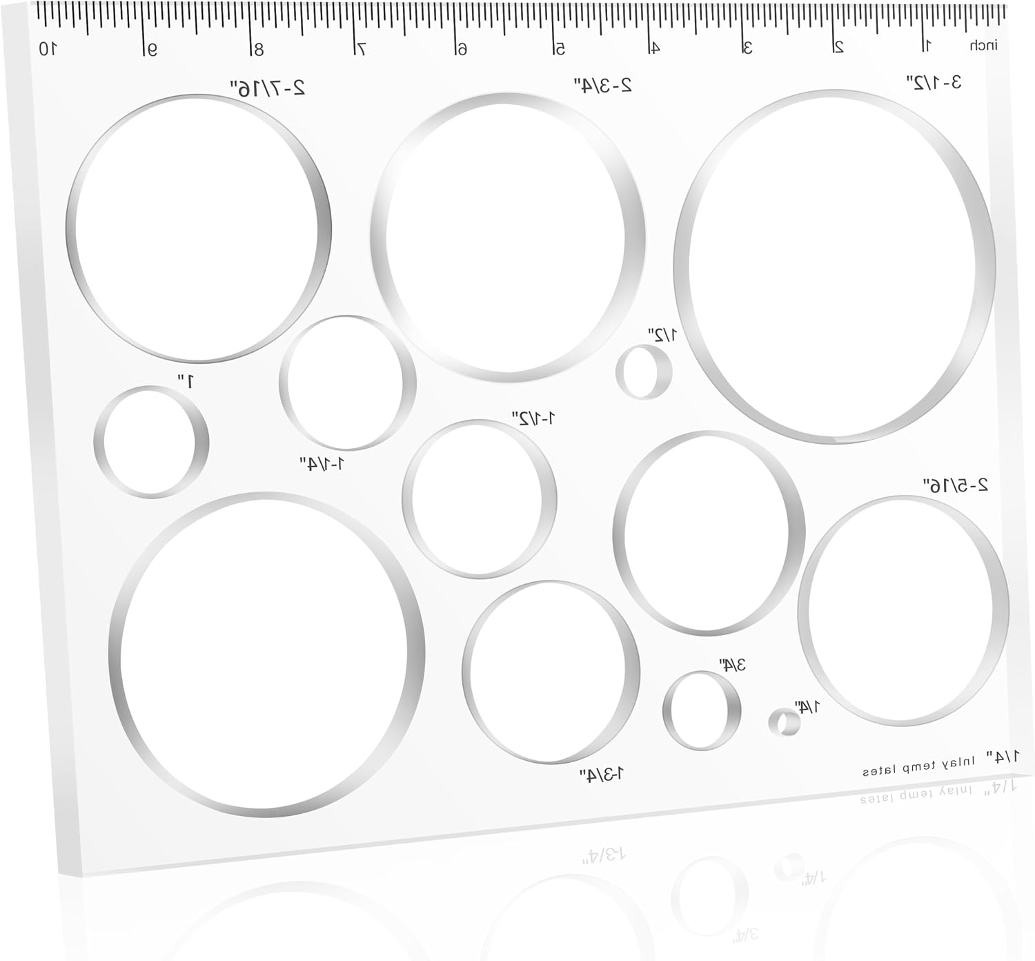 Router Templates for Woodworking,Router Jig Circle Inlay Templates Decorative,13-in-1 Router Templates(10 * 7.8 inches)
