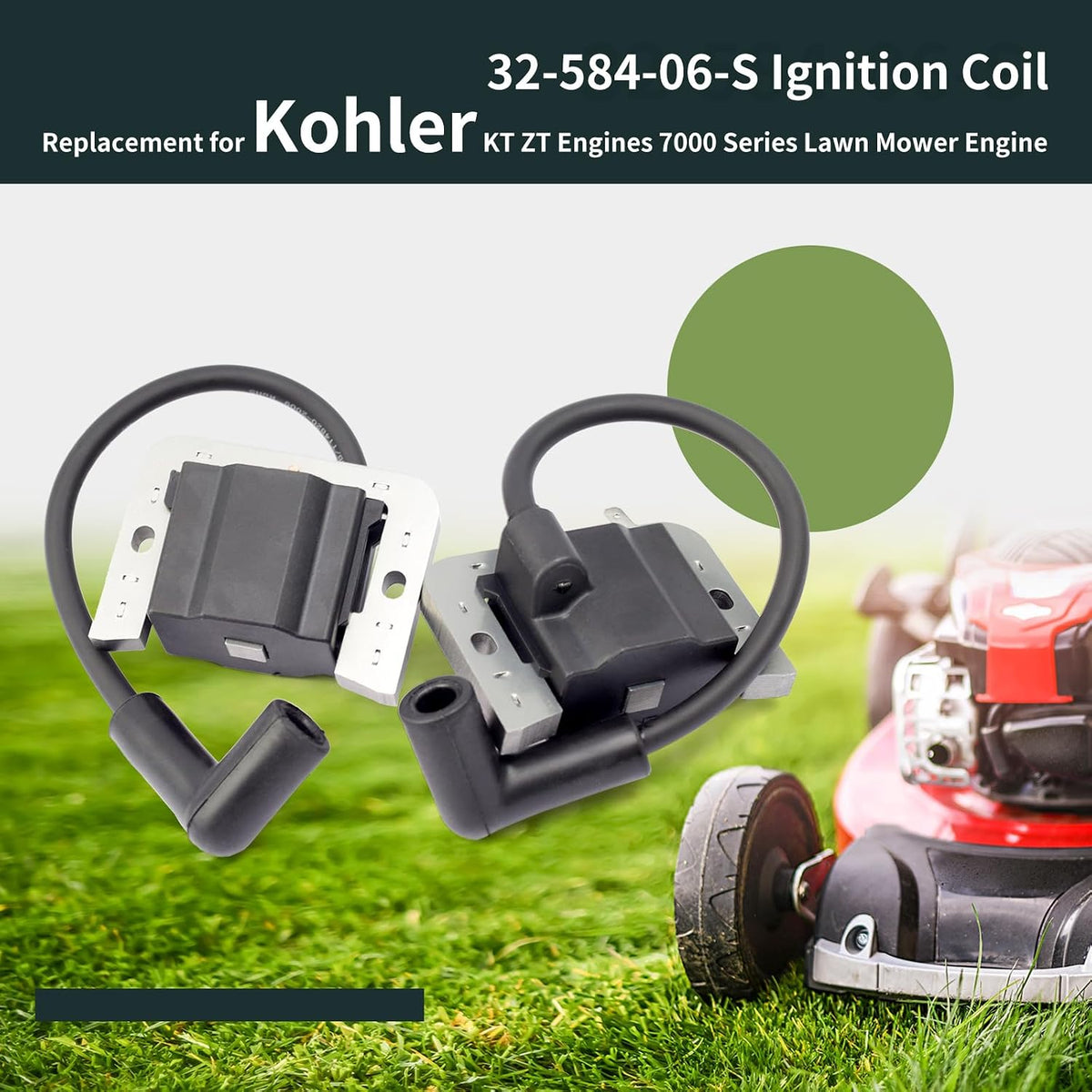 32-584-06-S Ignition Coil Module Compatible with Kohler KT ZT Engine