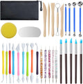 31pcs Clay Tools,Pottery Tools Kit,Air Dry Clay Tools,Polymer Clay Dotting Tools,Ceramic Supplies for Kids and