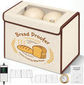 Extra Large Folding Bread Proofing Box with 50-113℉ Temp Control & 48H Timer, Dough Proofer with Hygrometer, Metal