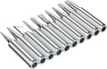 10 Pcs 900M Soldering Iron Tips, Replacement Soldering Tips, Compatible with HAKKO, Atten, Quick, Aoyue, Yihua, Vastar, and Major (Silver)